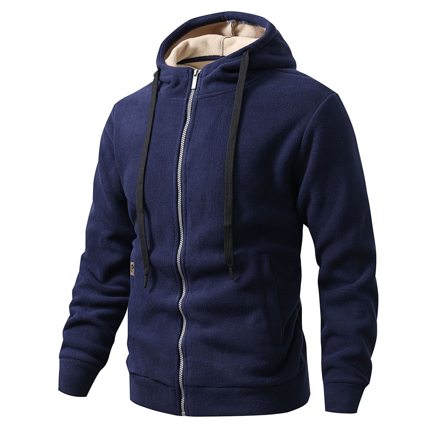 Mens Fleece-Lined Jacket With Hooded Sweatshirt From Europe And The US